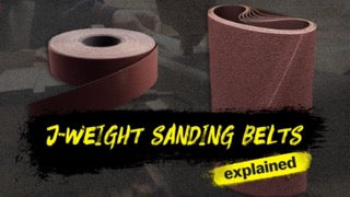 What are J Weight Sanding Belts?