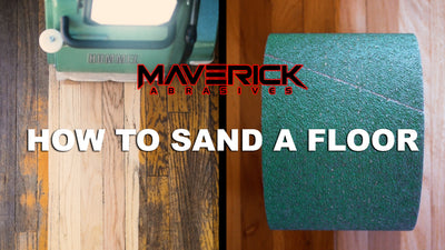 How do you sand a floor with a drum sander?