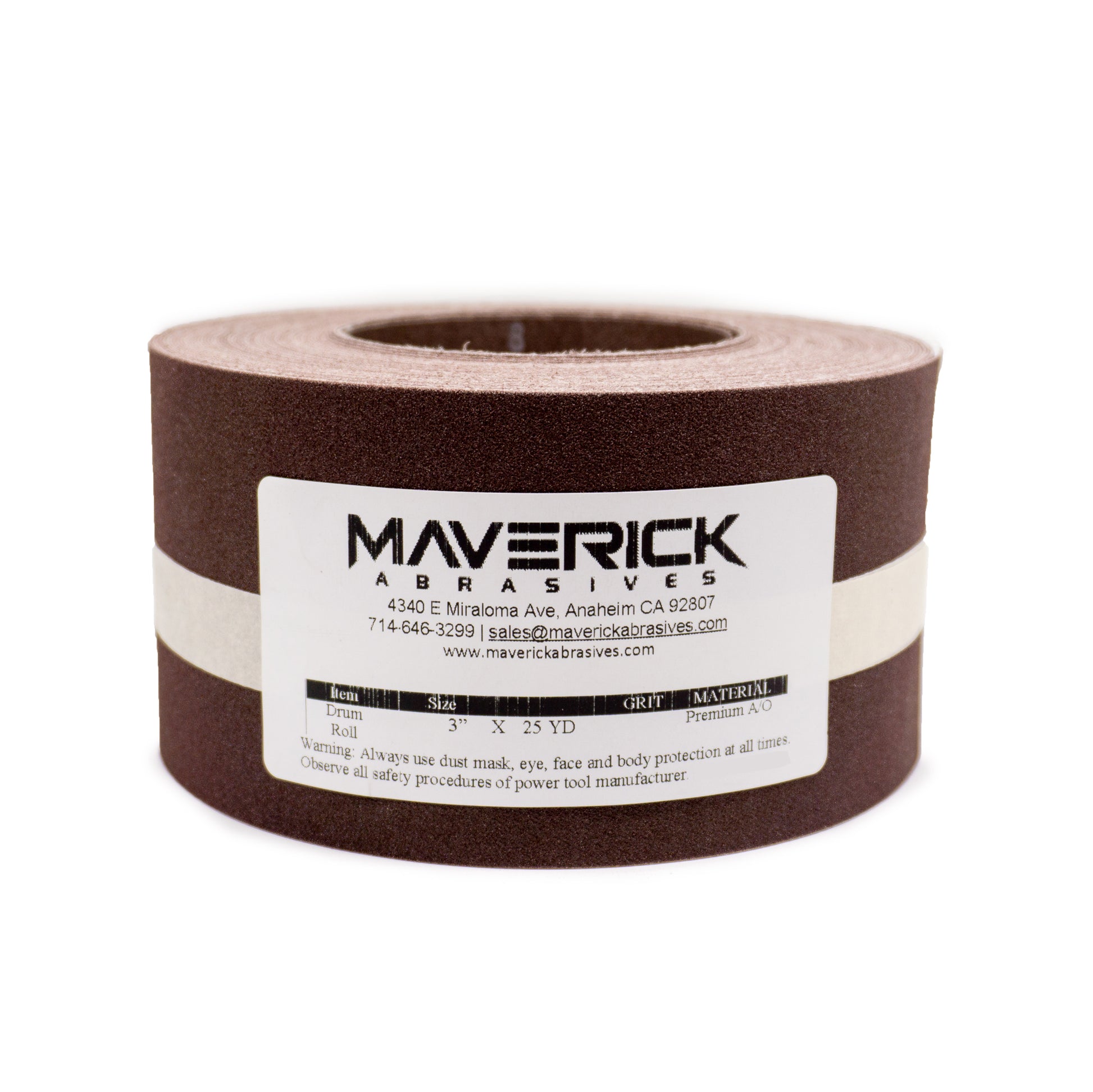 Drum Sander Rolls, 25-yard continuous abrasive roll, suitable for various drum sizes, plain backed and durable for woodworking and metalworking.