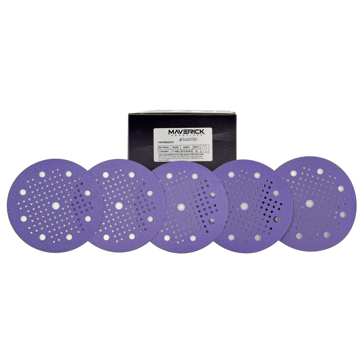 SAVAGE Ceramic Sanding Discs | Choose 5" or 6" | Hook & Loop or PSA