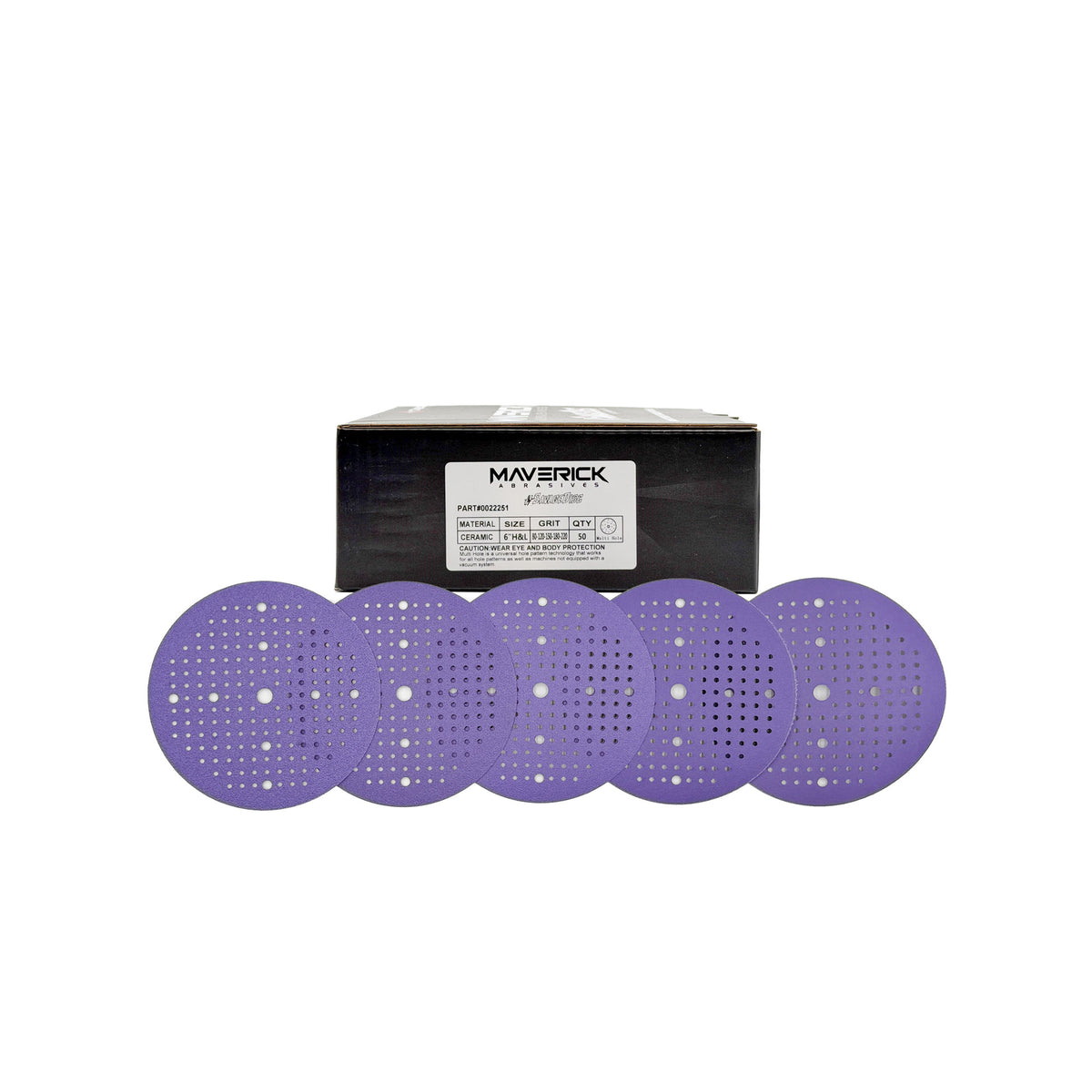 SAVAGE Ceramic Sanding Discs | Choose 5" or 6" | Hook & Loop or PSA