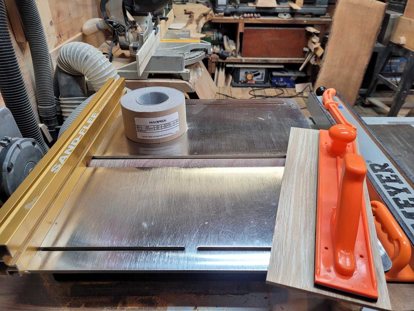 Drum Sander Roll With Hook & Loop Backing - Maverick Abrasives