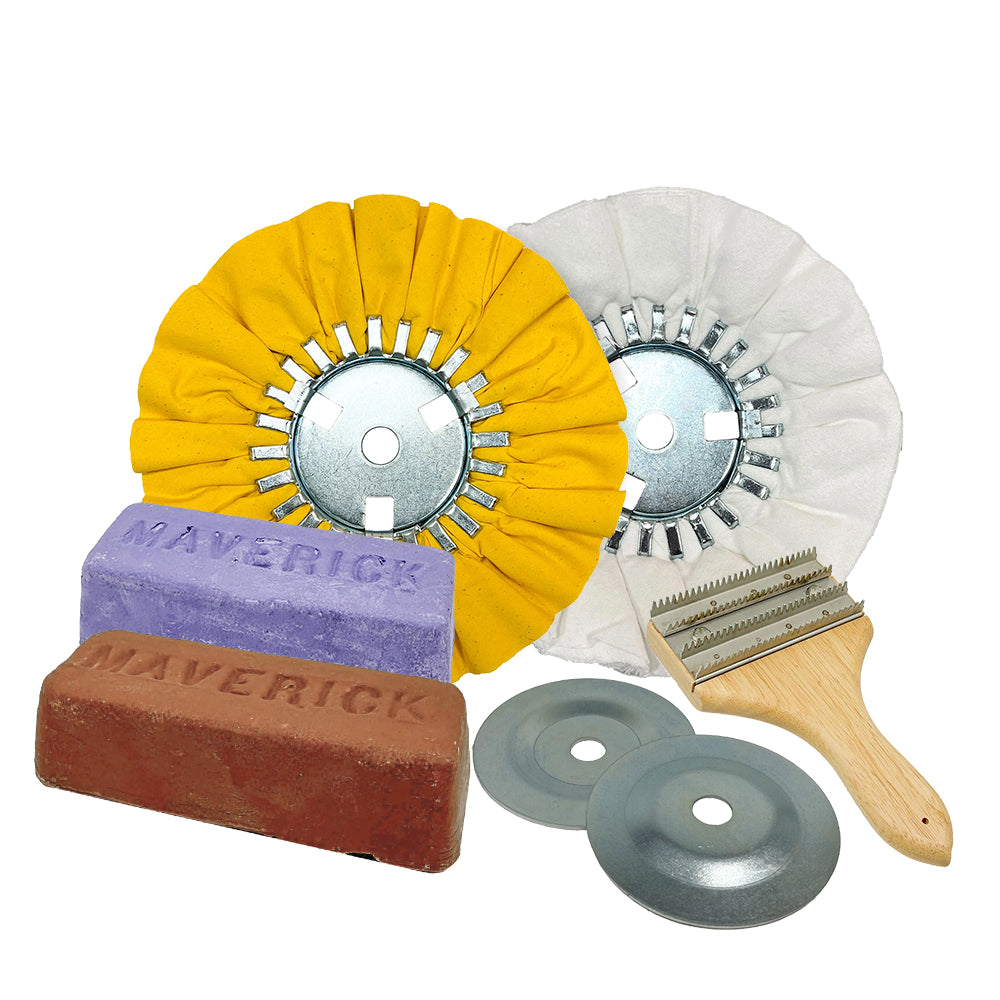 Metal Polishing Kits For Aluminum, Steel, Stainless Steel, Copper & Brass