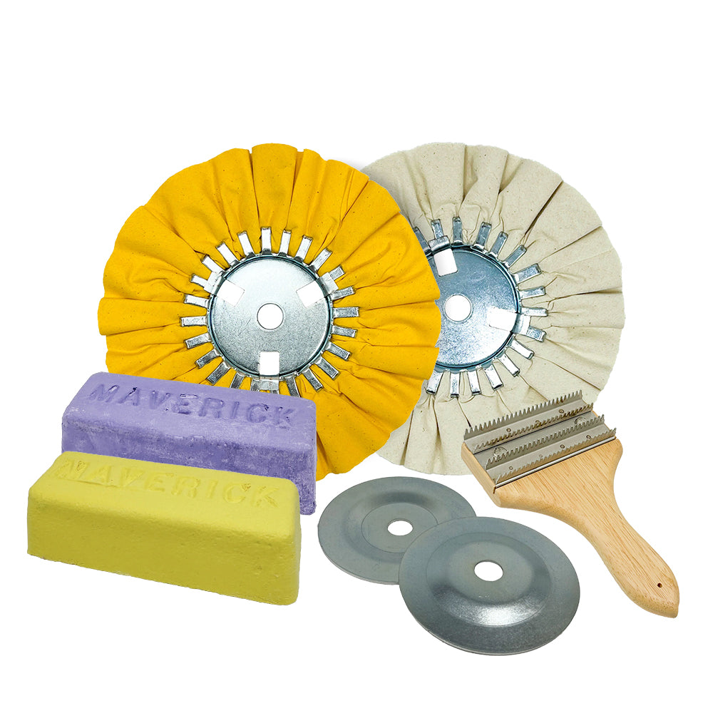 Metal Polishing Kits For Aluminum, Steel, Stainless Steel, Copper & Brass