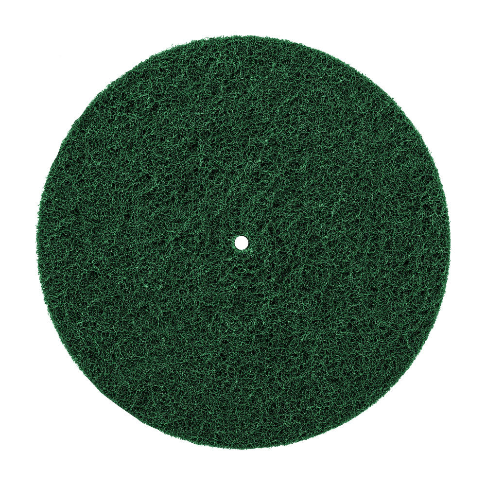 Stack of Surface Prep Buff and Blend Discs in various sizes, designed for metal surface preparation and smoothing.