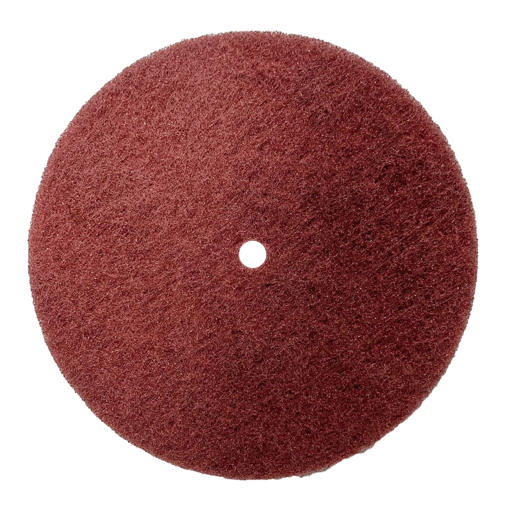 Stack of Surface Prep Buff and Blend Discs, suitable for metal polishing and deburring, shown in various sizes.