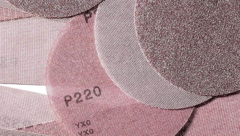 Sun Net abrasive with net construction for dust-free sanding and excellent cutting performance.