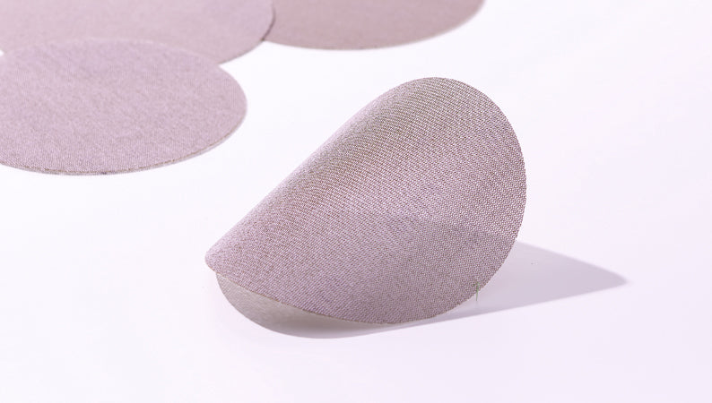 Sun Net sanding product showcasing its net construction for dust-free performance and special abrasive coating.