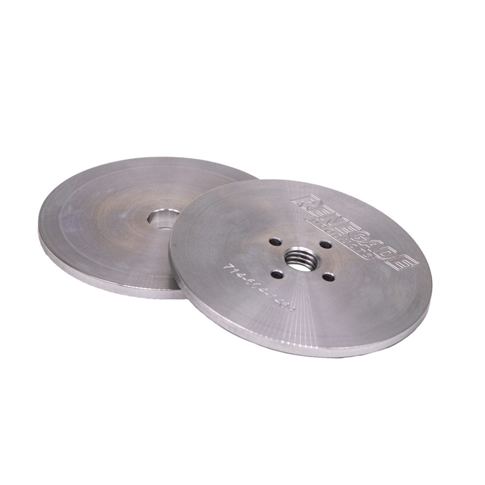 Set of Insertable Safety Flanges for High Speed Polishing, compatible with Airway Buffing Wheels without center plates.