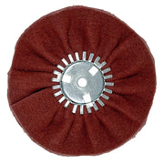 Alt text: Satin Airway Buffing Wheel for Angle Grinders, ideal for restoring hazy metals and smoothing surfaces before polishing.
