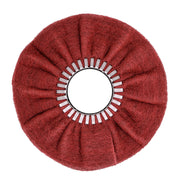 Satin Airway Buffing Wheel for angle grinders designed for metal restoration and smoothing, compatible with 2200 RPM.