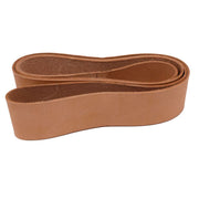 2-inch by 72-inch leather belt for polishing and sharpening metal surfaces, available at Combat Abrasives.