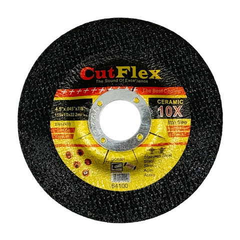 Pack of 25 Type 27 depressed center cut off wheels, 4.5 x .045 x 7/8, for metal cutting on angle grinders.