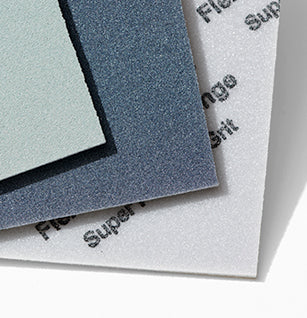 Flex Sanding Sponge 80/Case, coated on one side, ideal for contour and hand sanding, versatile shape.