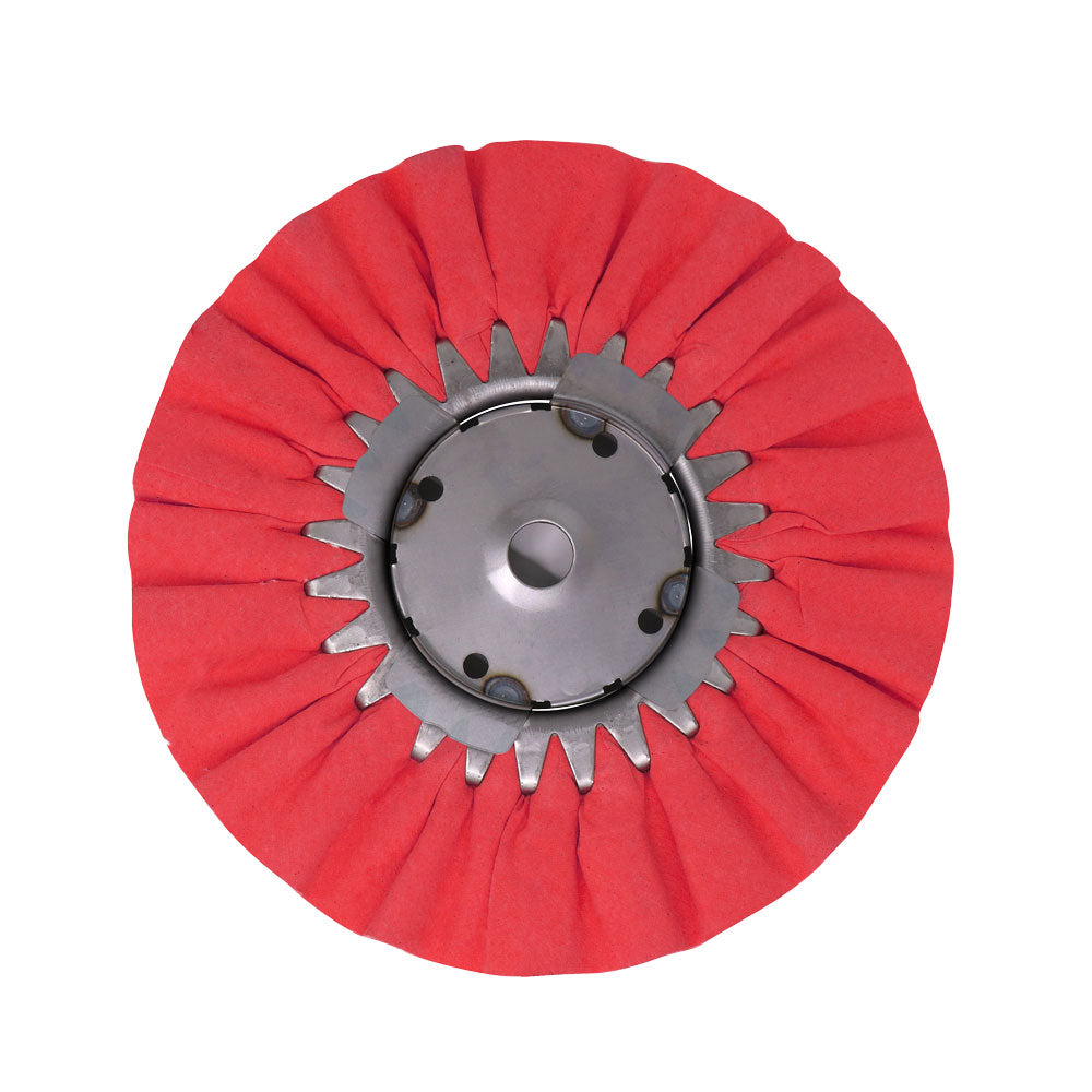 10-inch Airway Buffing Wheels with optional center plate for metal polishing.