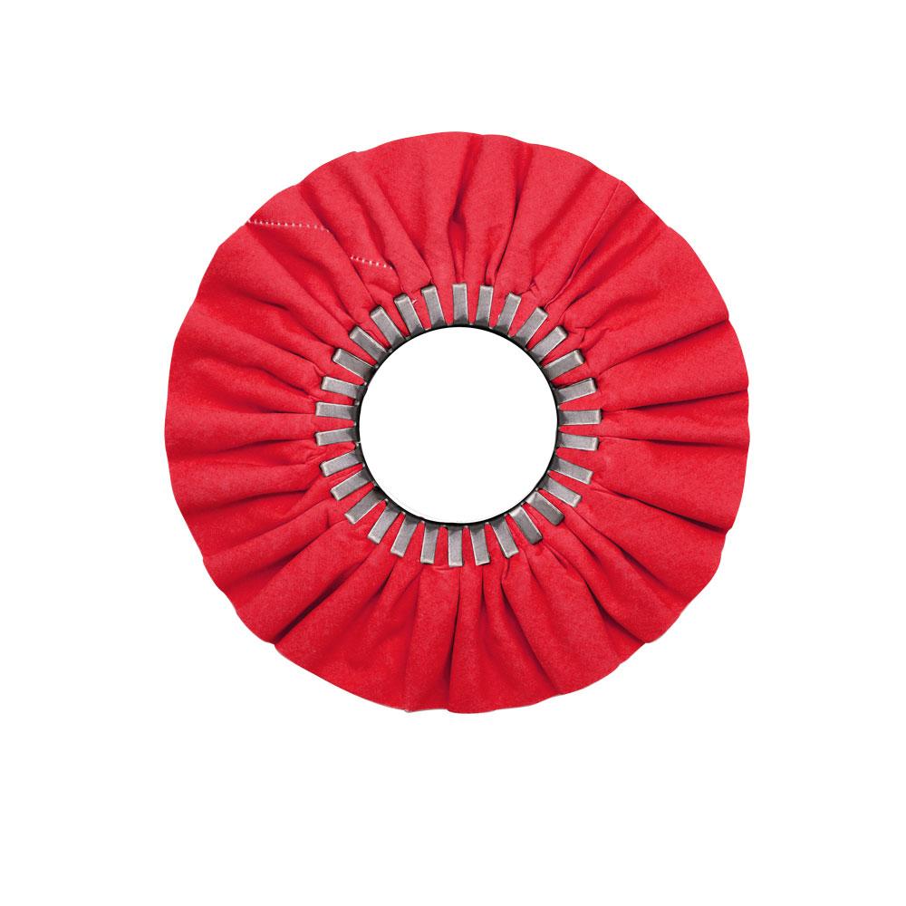 10-inch Airway Buffing Wheels ideal for metal polishing, available with optional center plate.
