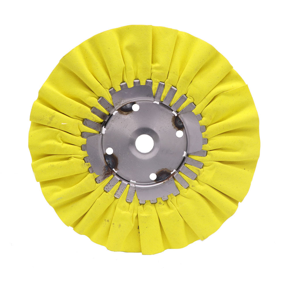 10-inch airway buffing wheels with optional center plate for metal polishing