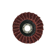 4-1/2 x 7/8 inch Type 29 surface conditioning flap disc in coarse, medium, and fine grits for metal and fiberglass.