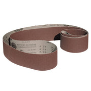 Two-pack of 6 x 310 sanding belts for wood and metal, available in various grits and materials like Aluminum Oxide and Zirconia.