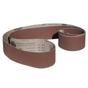 Two pack of 6 x 320 sanding belts for wood and metal, featuring high-quality materials in various grits.