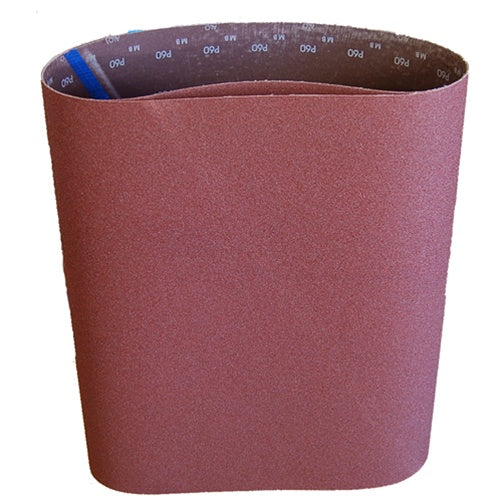 Two-pack of 25 x 48 metalworking sanding belts in assorted materials for diverse metal finishing needs.