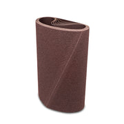 Pack of two 52 x 86-1/2 sanding belts made from premium aluminum oxide and zirconia, ideal for various surfaces.