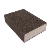 Three-pack of Maverick Abrasives sanding sponges for wood and metal, dual-grit, durable and versatile.