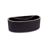 Pack of 24 silicon carbide sanding belts, 4x24, ideal for glass edge sanding and polishing.